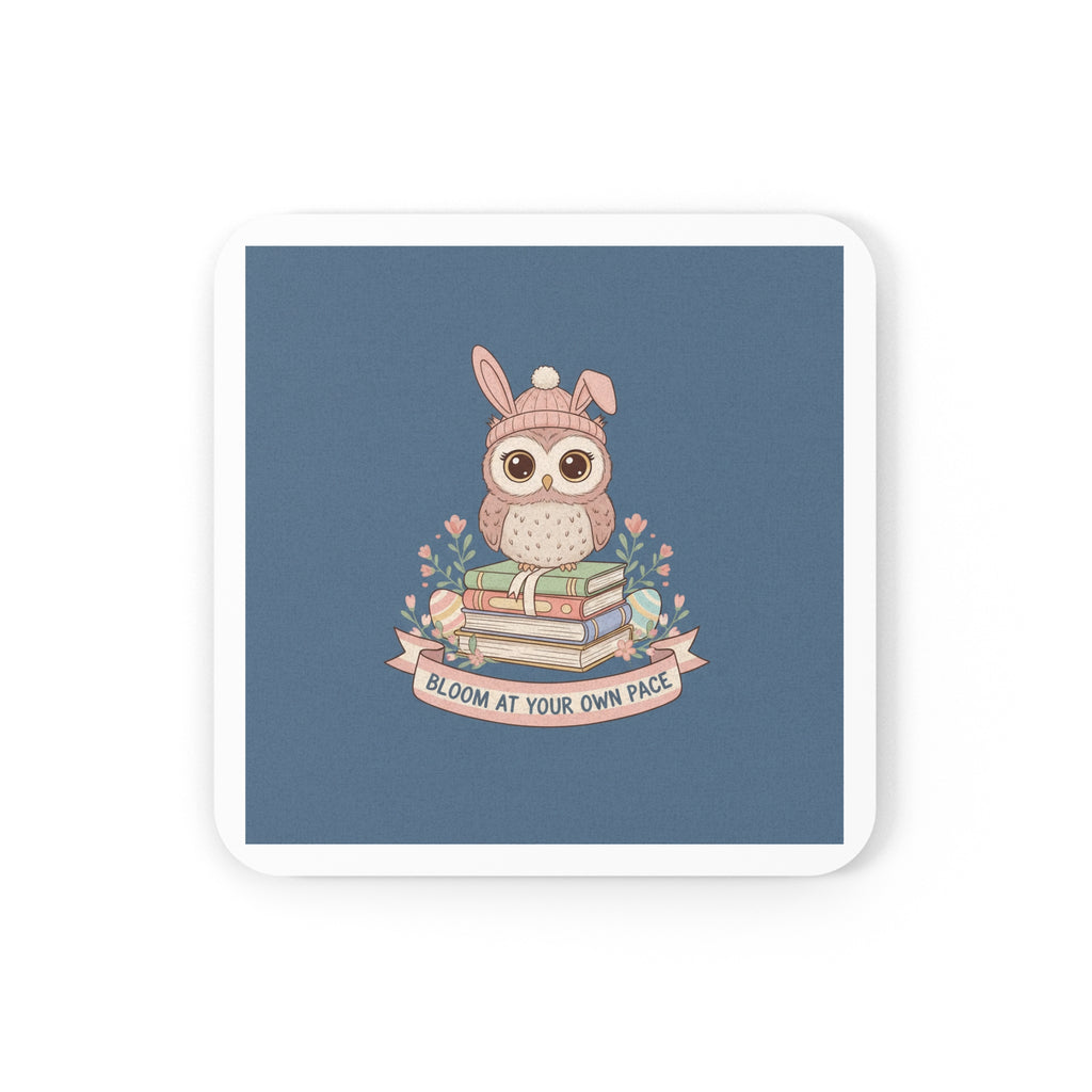Bunny Cork Coaster – Bloom at Your Own Pace