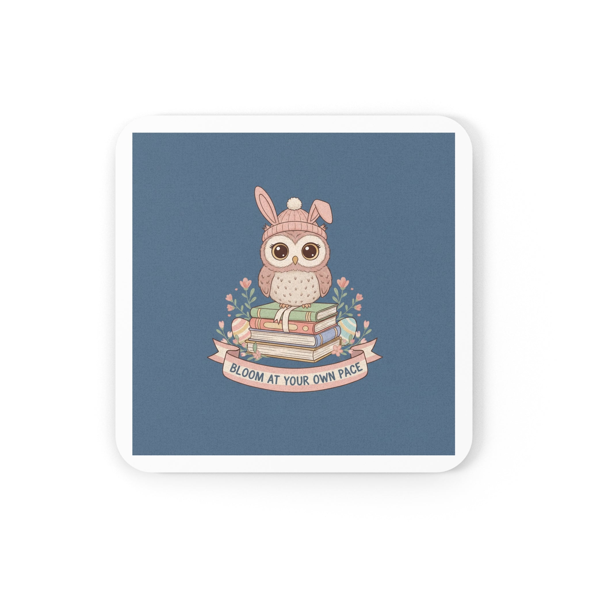 Bunny Cork Coaster – Bloom at Your Own Pace