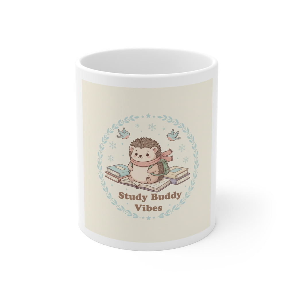 Study Buddy Vibes Hedgehog Mug 11oz
