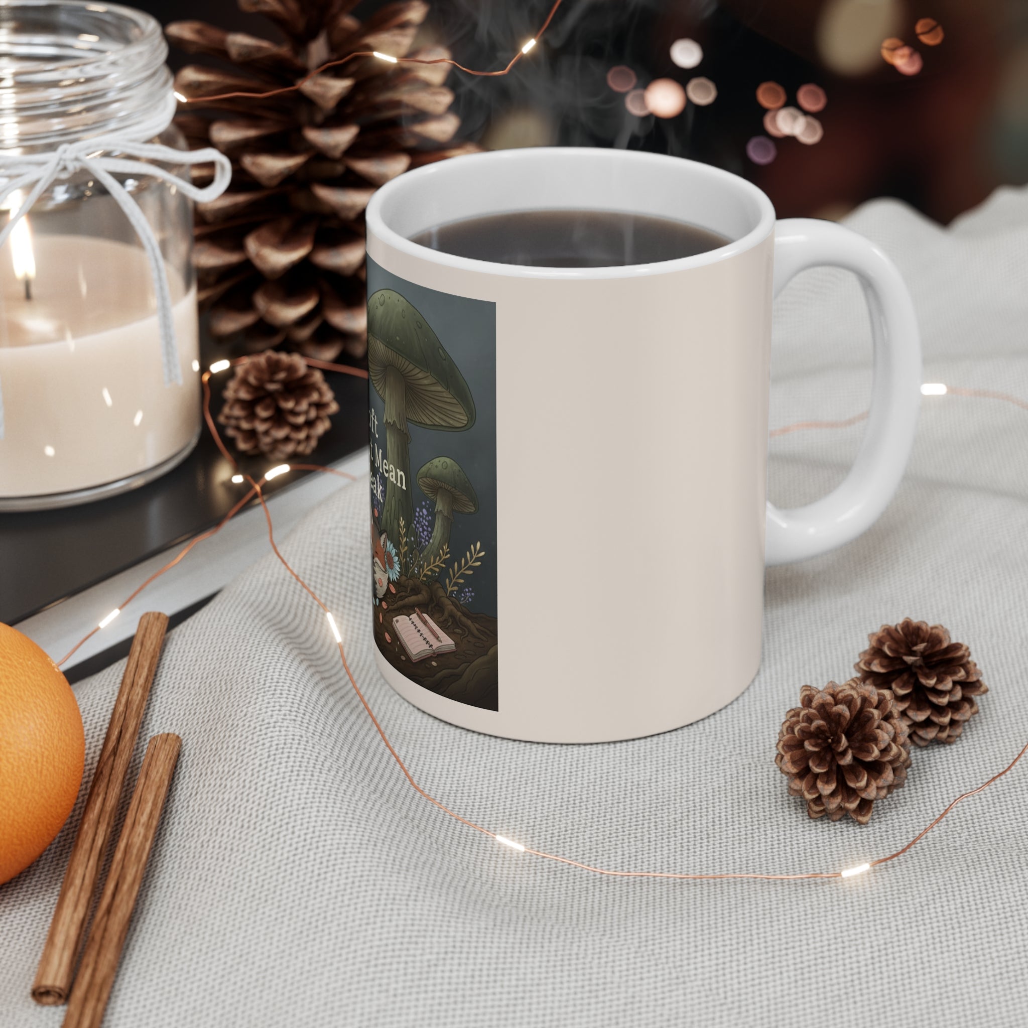 Fox Mug 11oz – Soft Doesnt Mean Weak
