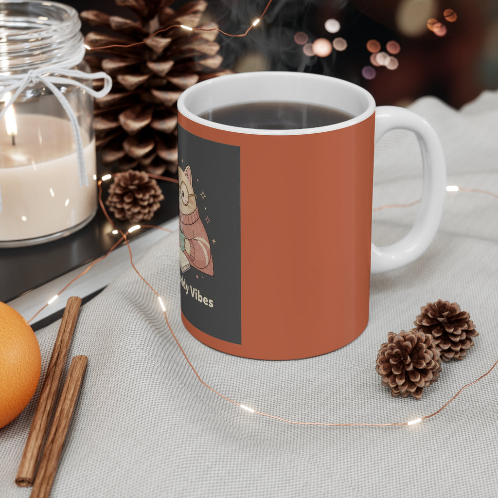 Cat Mug 11oz – Study Buddy Vibes