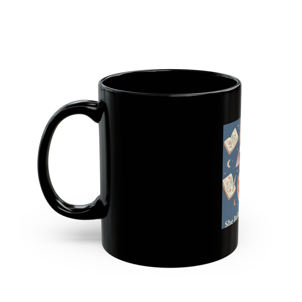 Dragon Black Mug 11oz – She Believed She Could