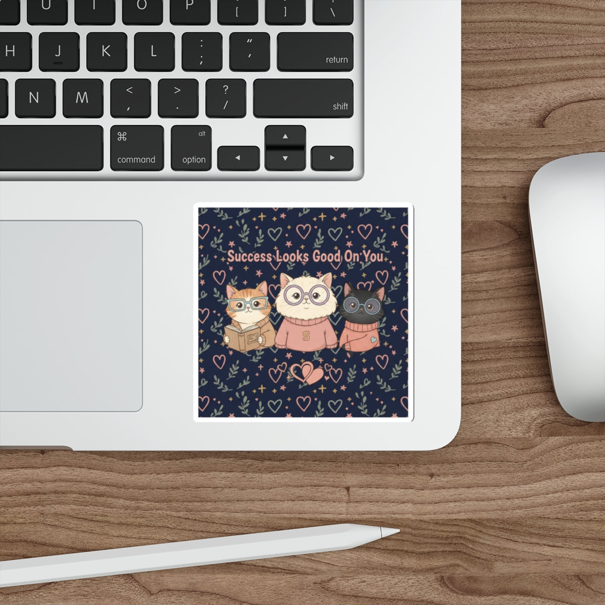Cats With Glasses Die-Cut Sticker – Success Looks Good on You