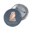 Owl Pin Button – Grace and Grit