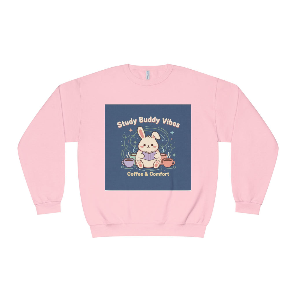 Bunny Crewneck Sweatshirt – Study Buddy Vibes Coffee Comfort