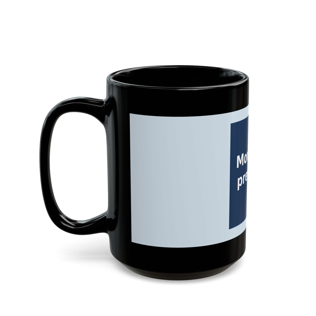 "Momento presente" Black Cat Black Mug | College Girl Gift | Fashion | KayKay Classics