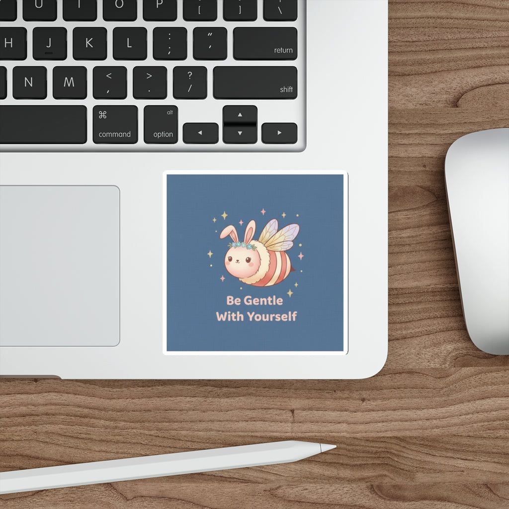 Honeybee Die-Cut Sticker – Be Gentle With Yourself