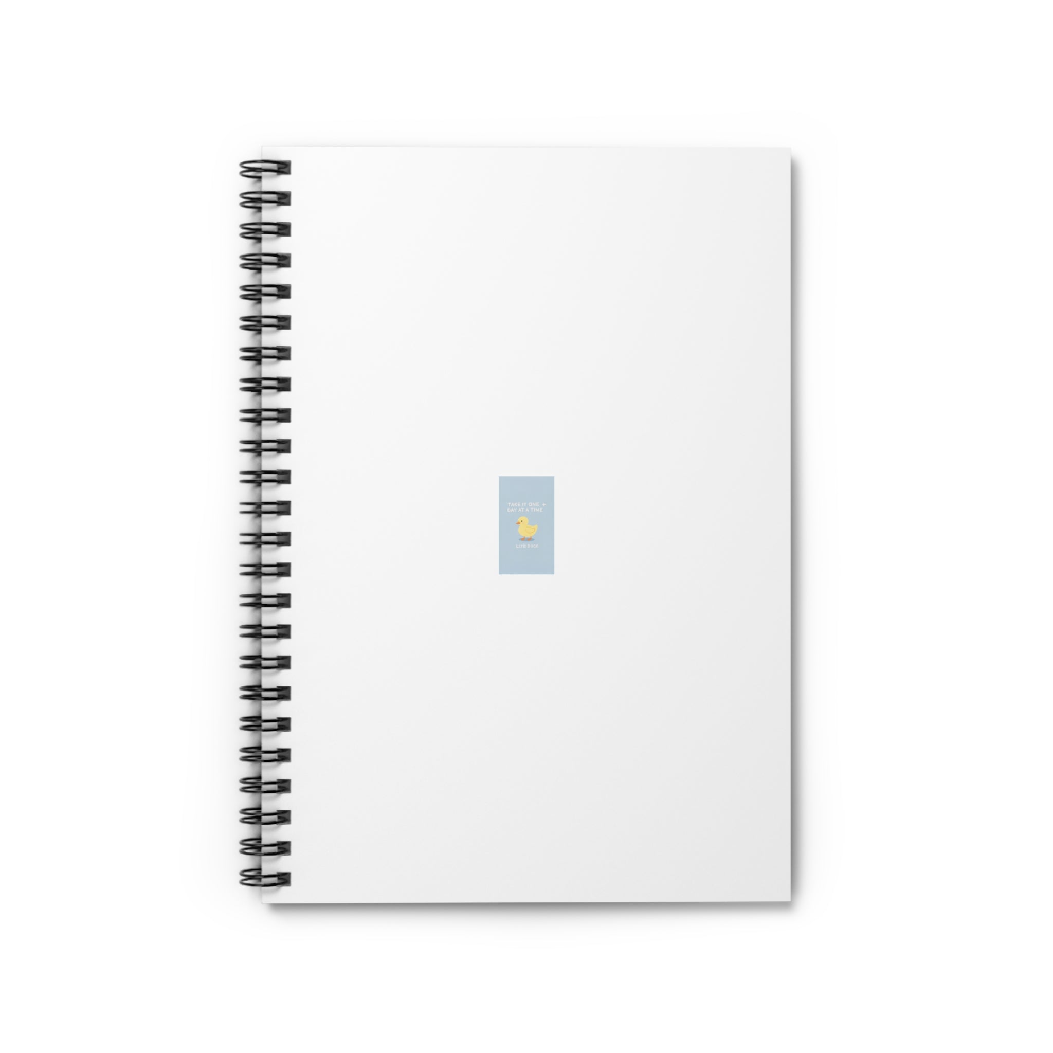 TAKE IT ONE + DAY AT A TIME Little duck Spiral Notebook