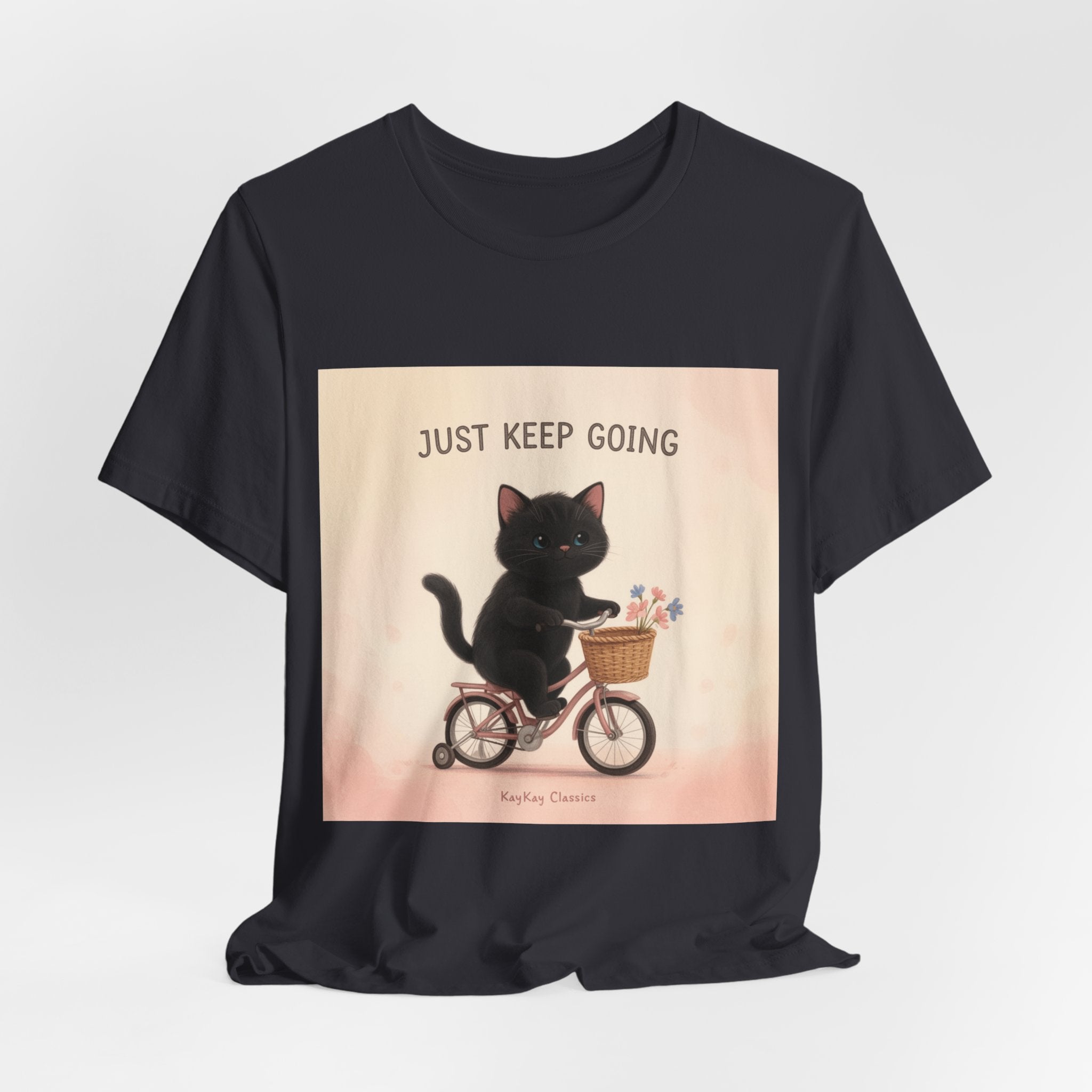 "Life Behind Bars" Black Cat Women Tee | College Girl Gift | Fashion | KayKay Classics