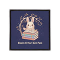 Rabbit Iron-On Patch – Bloom at Your Own Pace