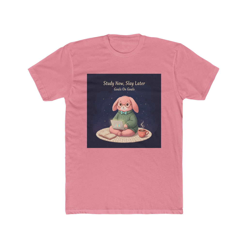 Rabbit Unisex Tee – Study Now, Slay Later. Goals on Goals