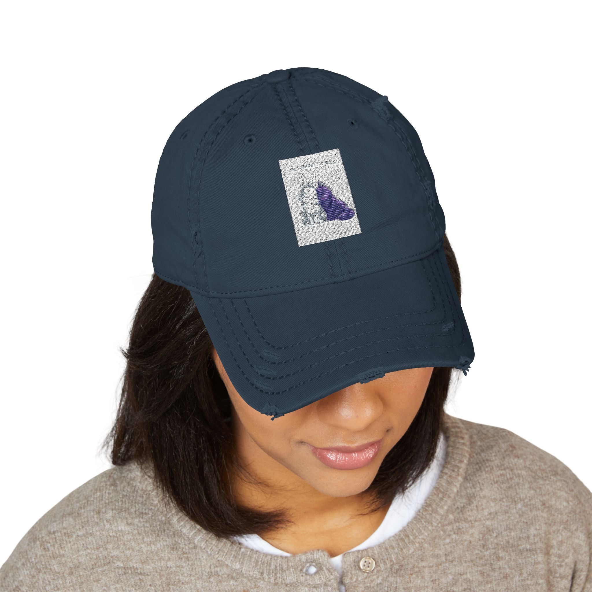 "YOU'RE NEVER TOO MUCH" Black Cat Dad Hat | College Girl Gift | Fashion | KayKay Classics
