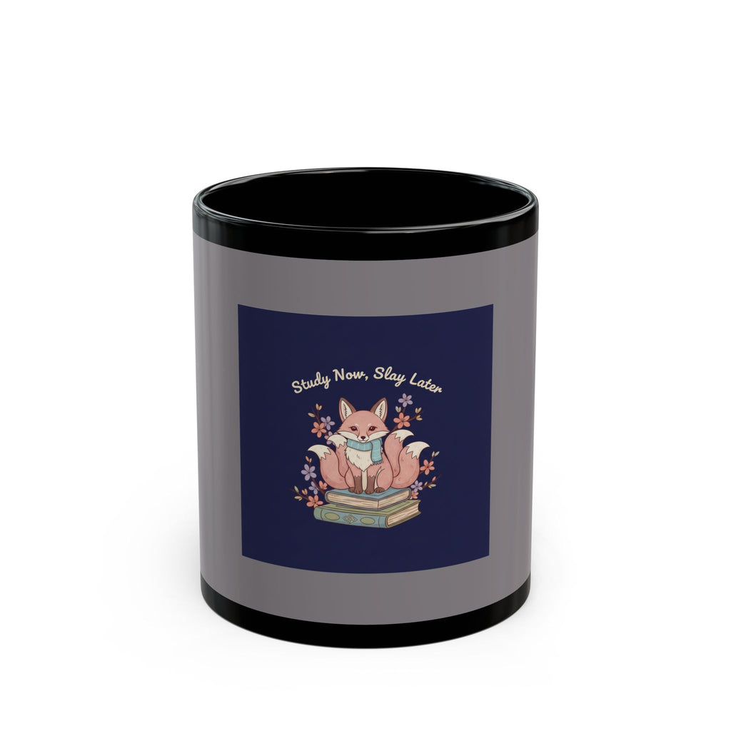 Kitsune Black Mug 11oz – Study Now Slay Later