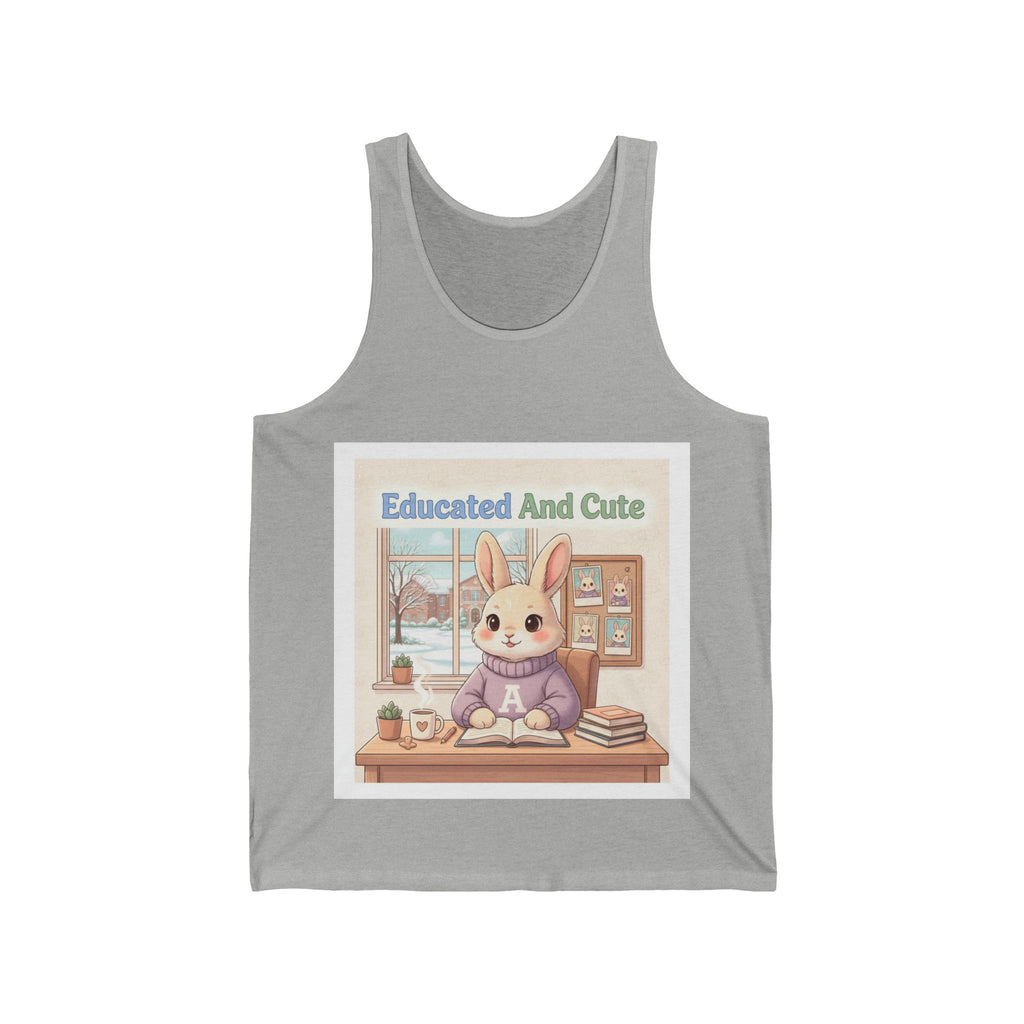 Educated And Cute Rabbit Tank Top