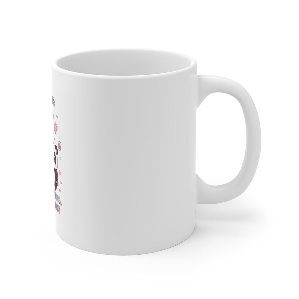COLLEGE LIFE: COFFEE, CRAMMING, AND CUTE CHAOS Mug 11oz