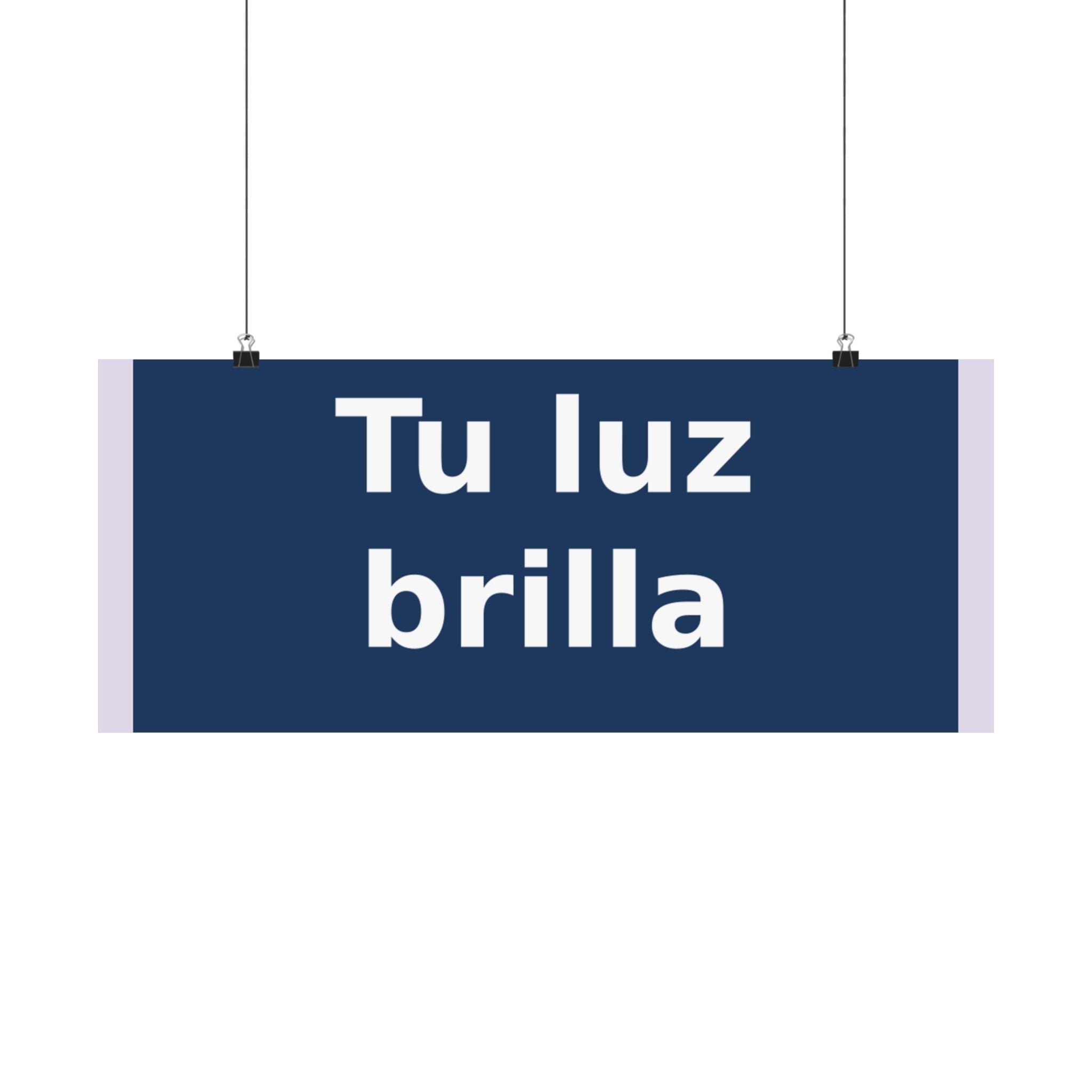 "Tu luz brilla" Black Cat Poster | Trendy Gift for Her | Lifestyle | KayKay Classics