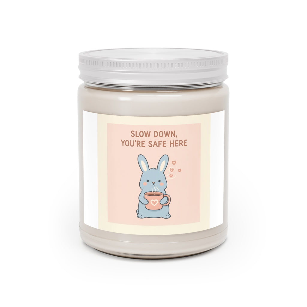 SLOW DOWN, YOURE SAFE HERE Scented Candle