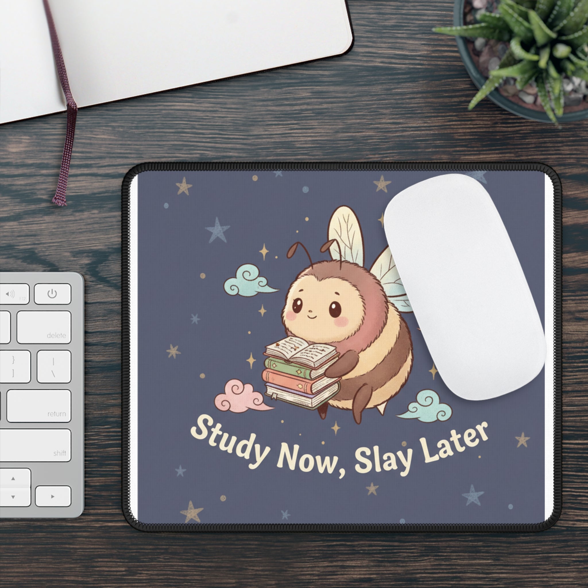 Bee Mouse Pad – Study Now, Slay Later