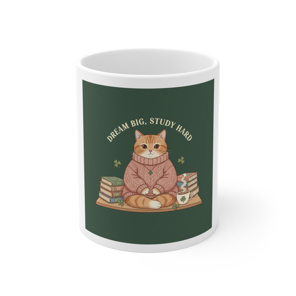 Dream Big Study Hard Cozy bear Mug 11oz