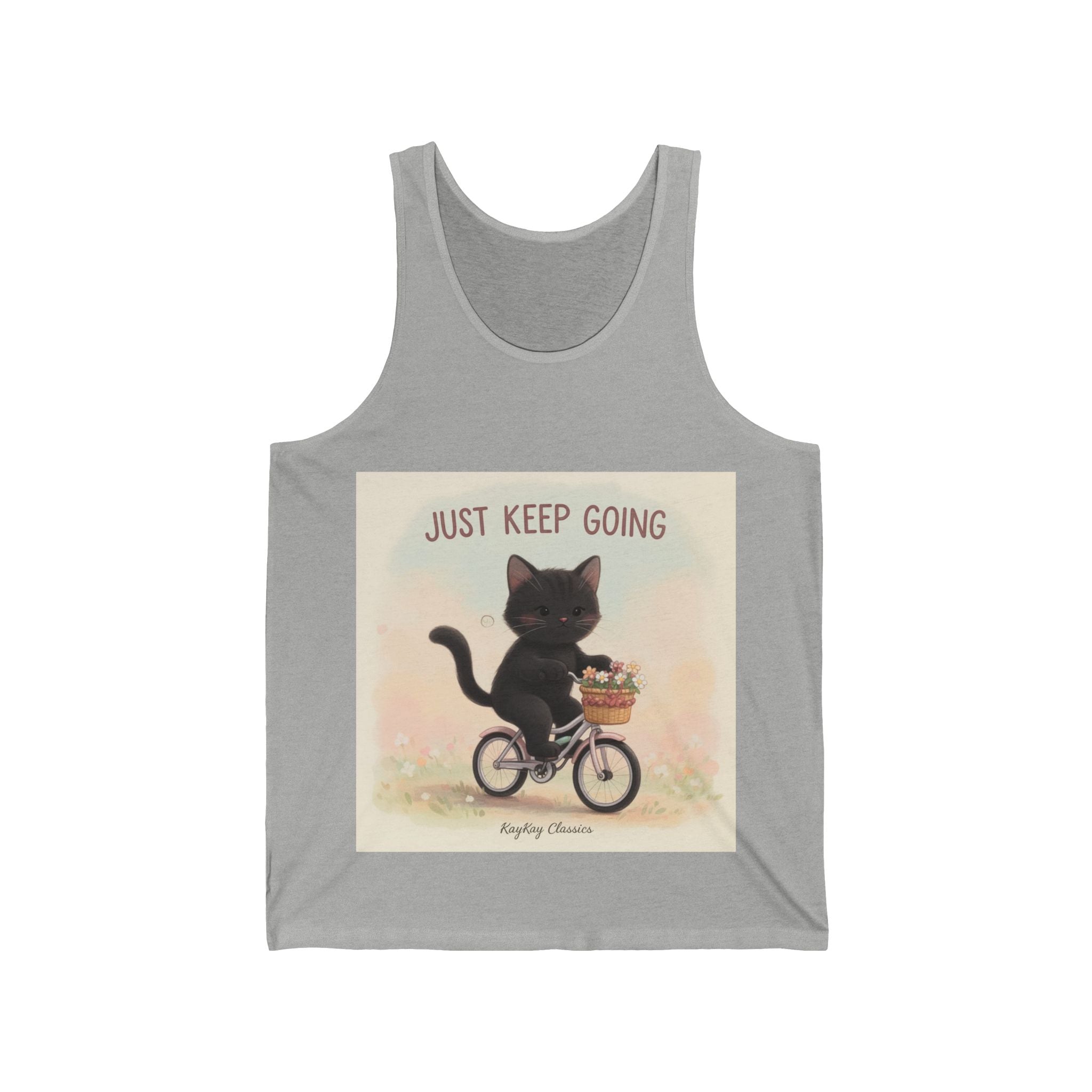 JUST KEEP GOING Cat Tank Top