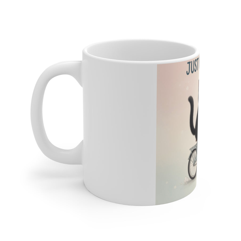JUST KEEP GOING Cat Mug 11oz