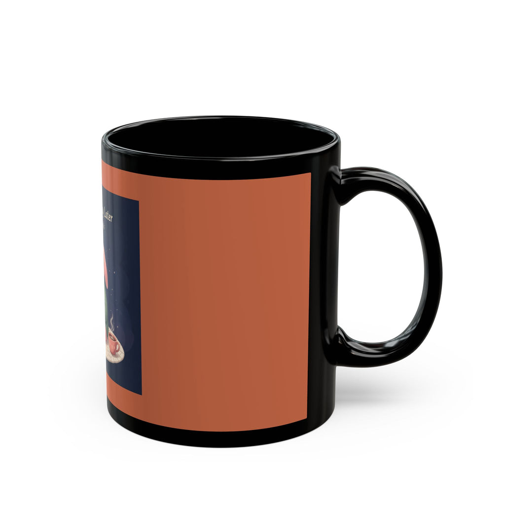 Rabbit Black Mug 11oz – Study Now, Slay Later. Goals on Goals