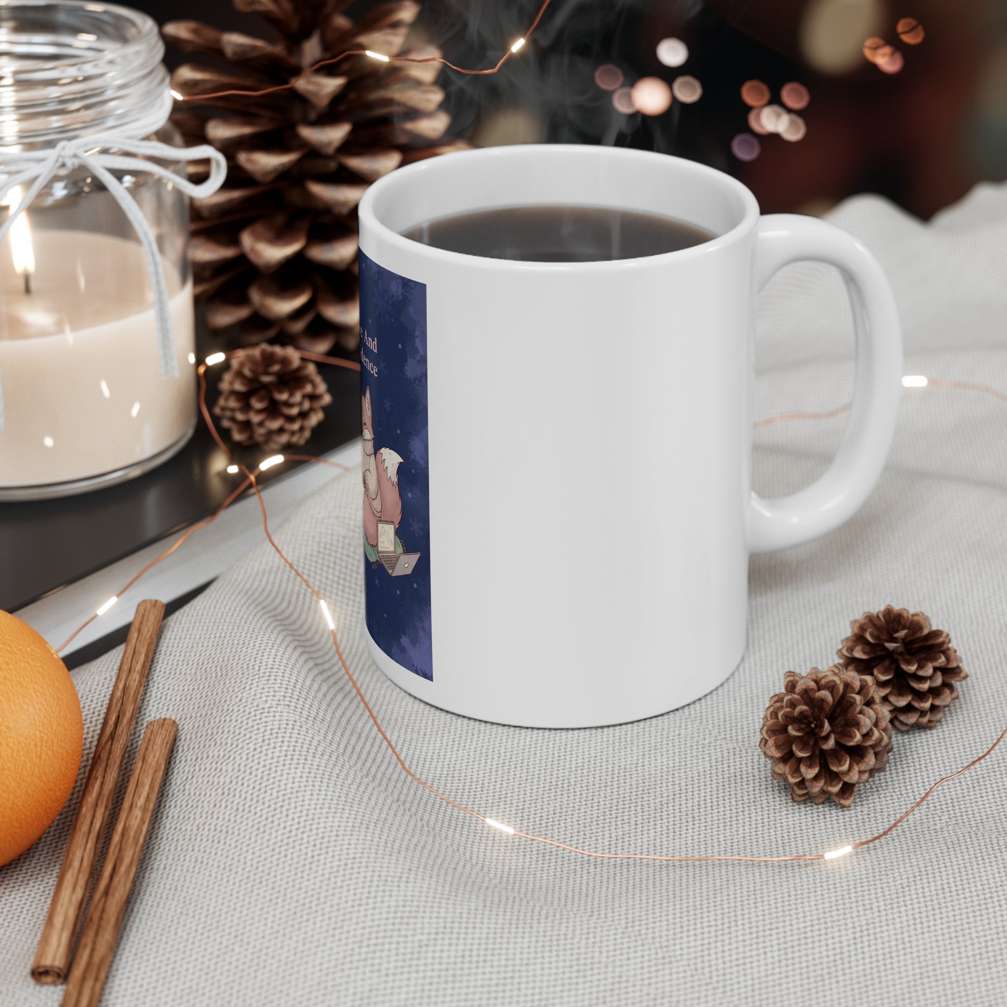 Kitsune Mug 11oz – Coffee and Confidence