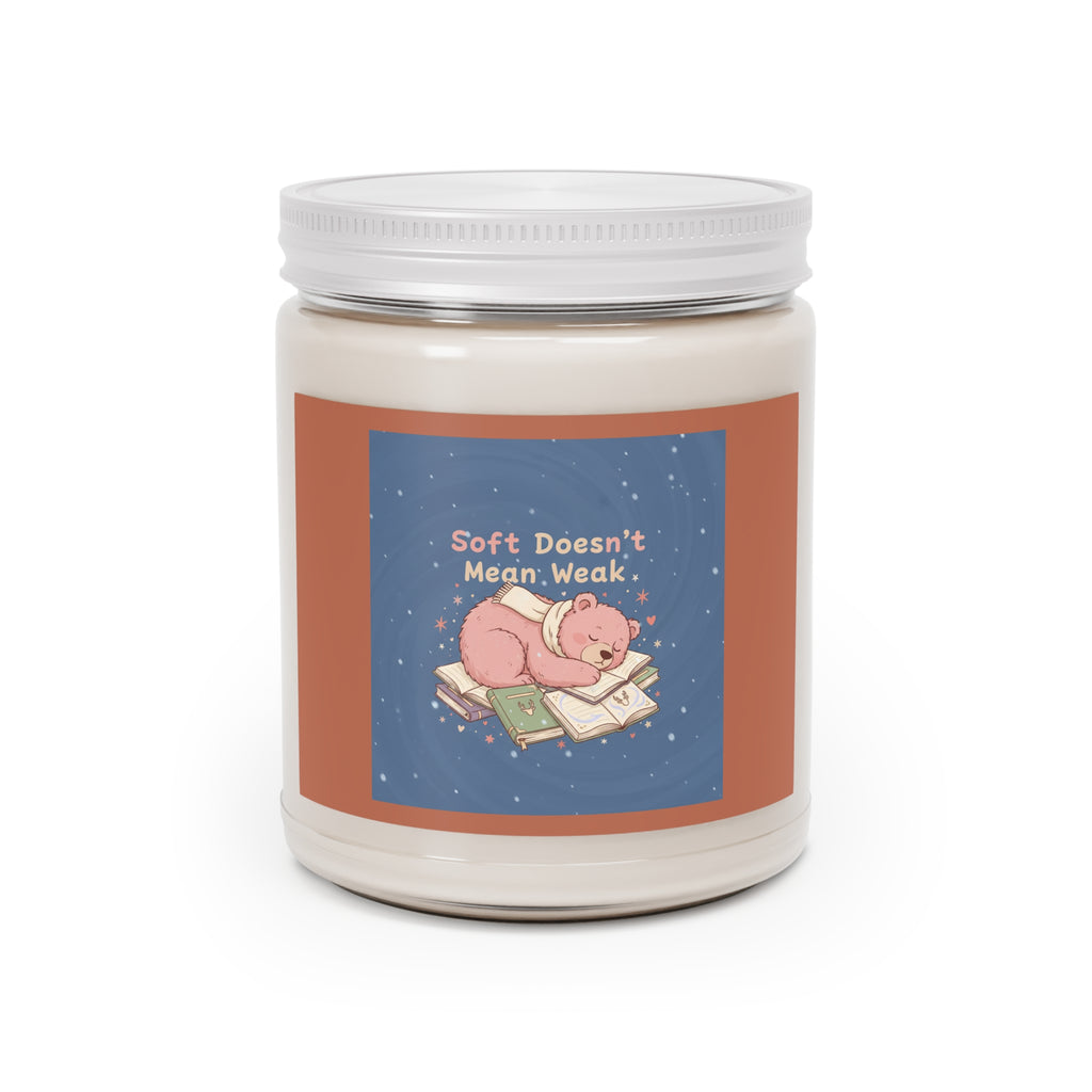 Bear Scented Candle – Soft Doesnt Mean Weak