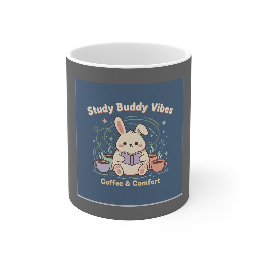 Bunny Mug 11oz – Study Buddy Vibes Coffee Comfort
