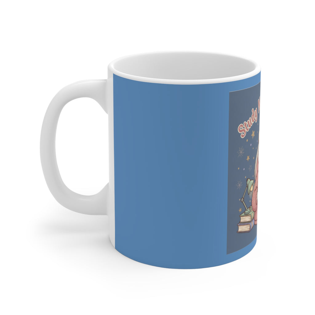Rabbit Mug 11oz – Study Now, Slay Later