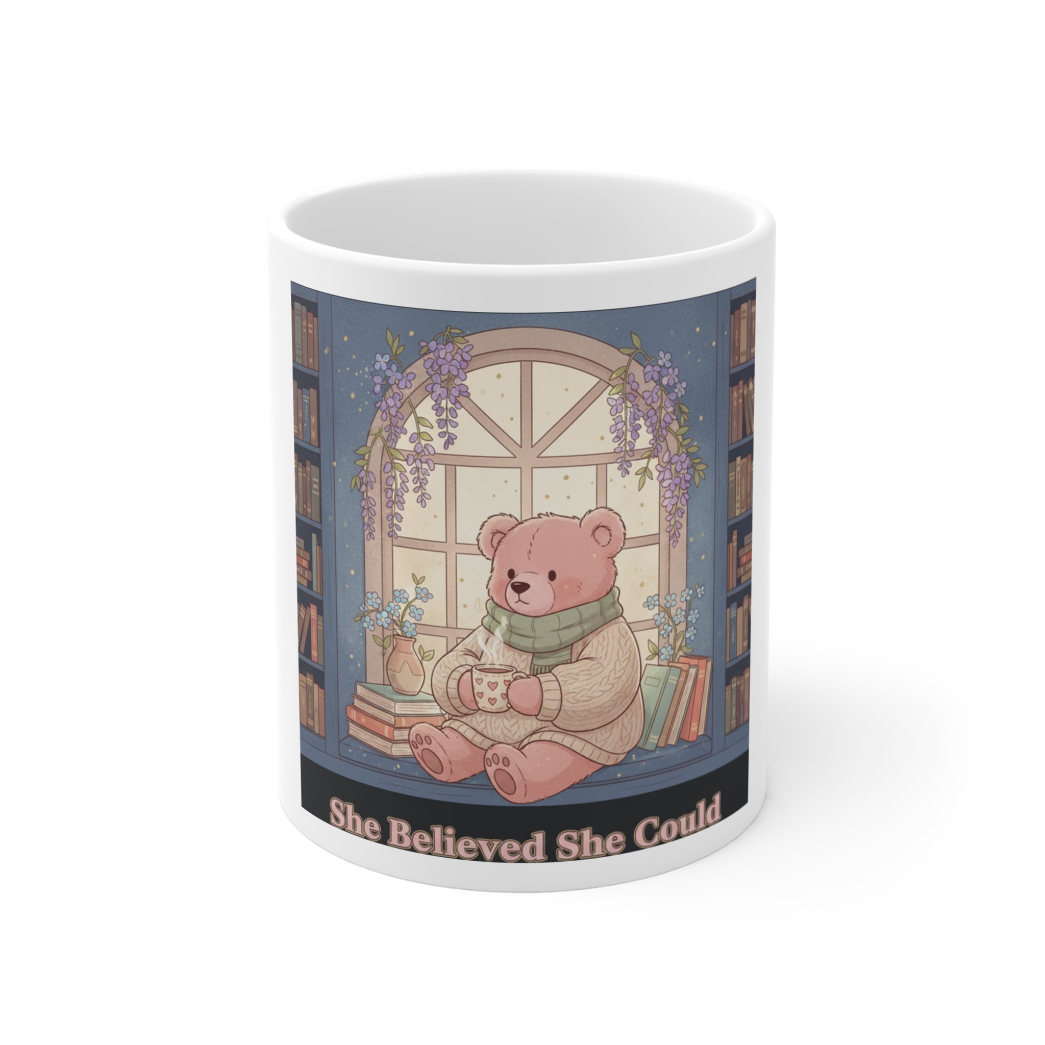 Bear Mug 11oz – She Believed She Could