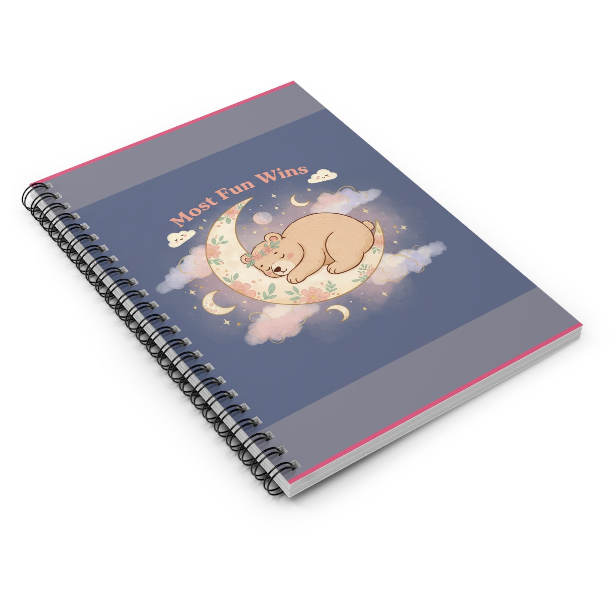 Bear Spiral Notebook – Most Fun Wins