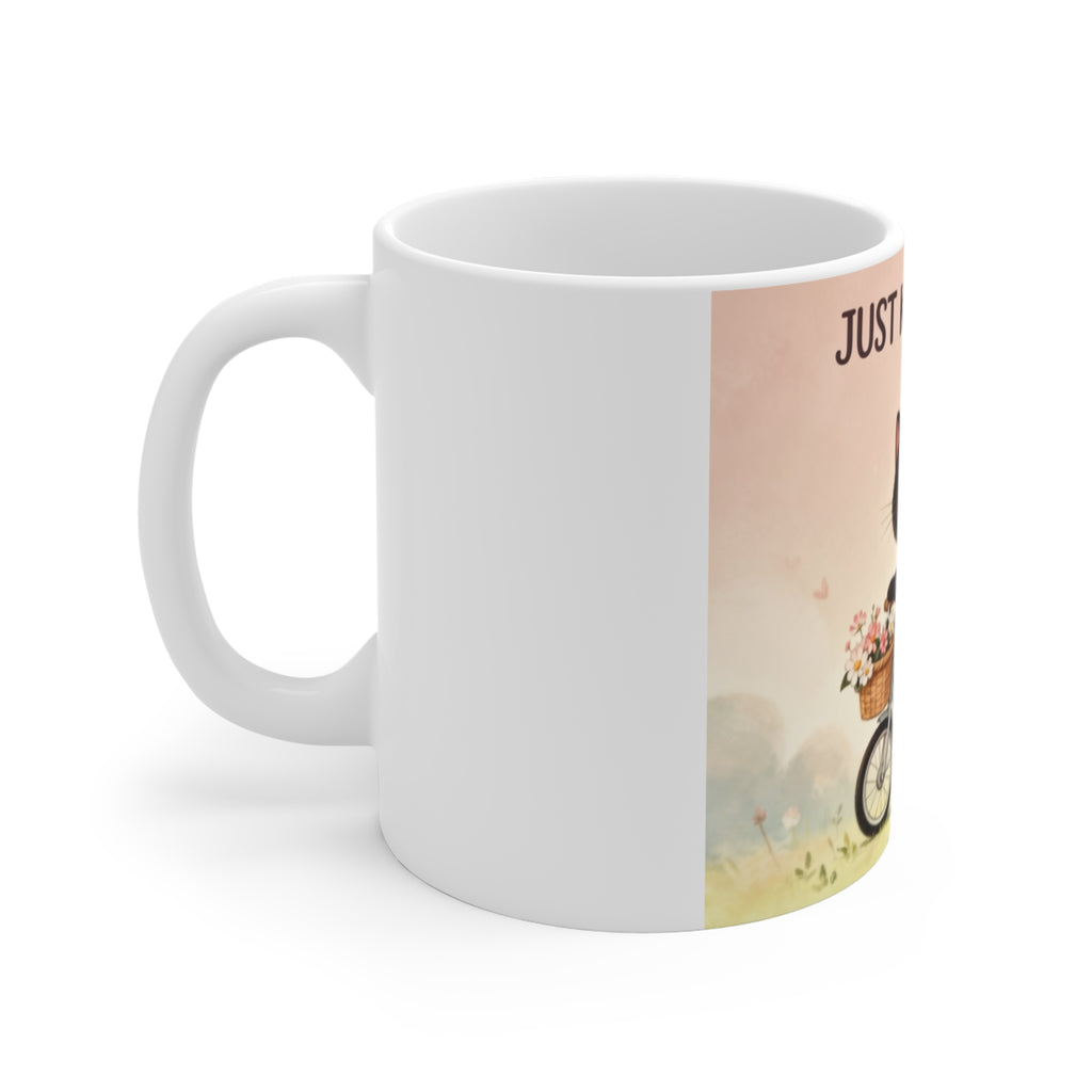JUST KEEP GOING Cat Mug 11oz