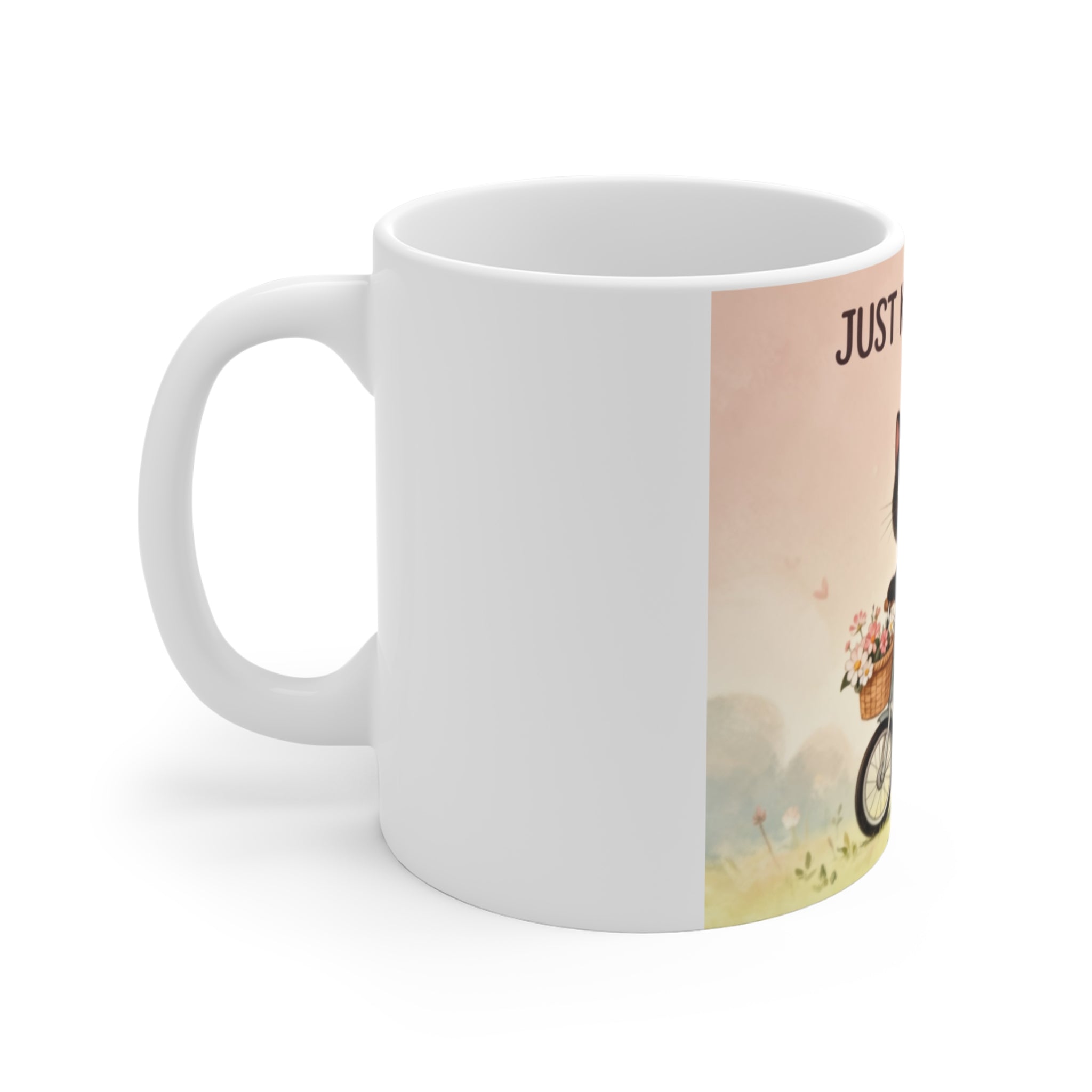 JUST KEEP GOING Cat Mug 11oz