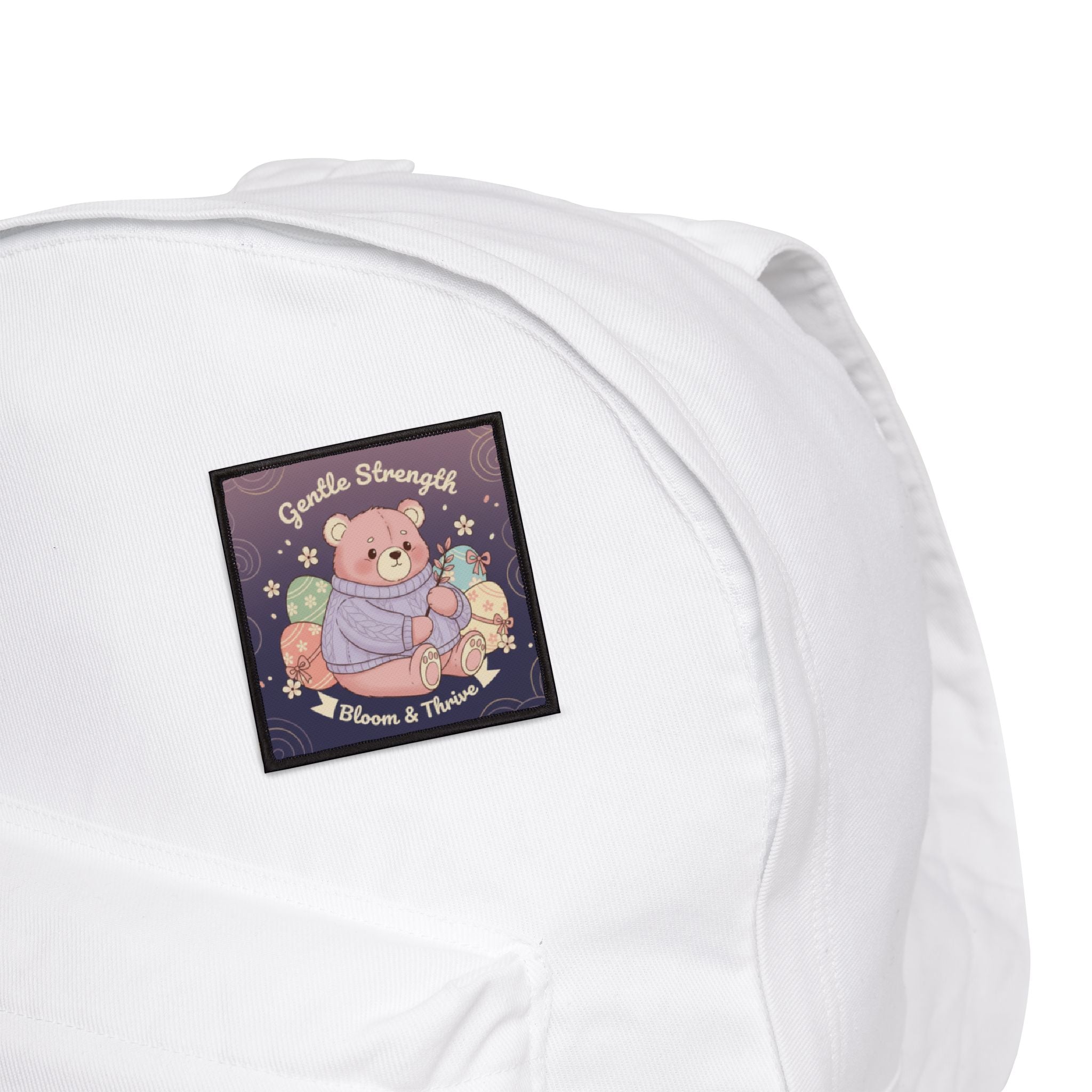 Bear Iron-On Patch – Gentle Strength Bloom Thrive