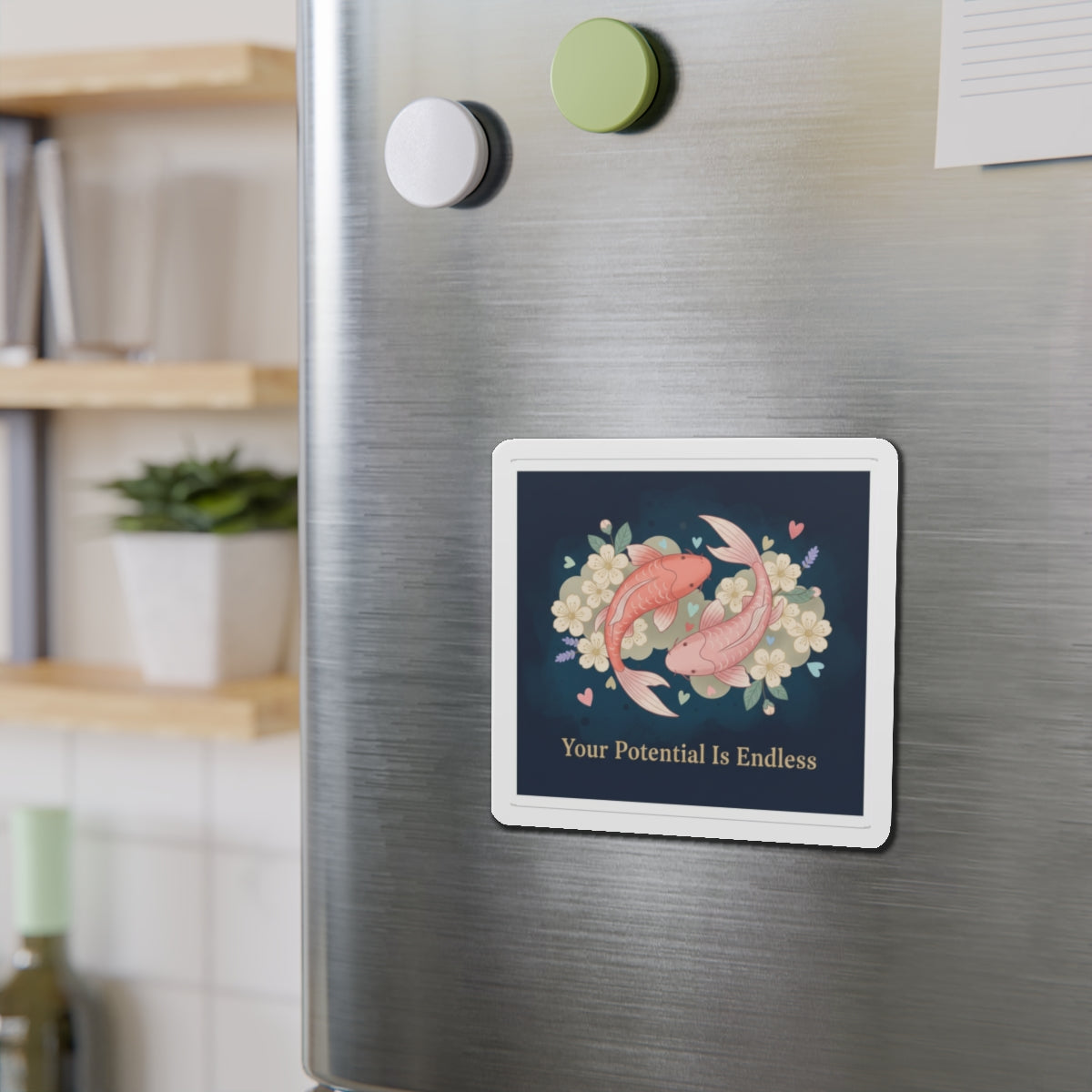 Koi Die-Cut Magnet – Your Potential is Endless