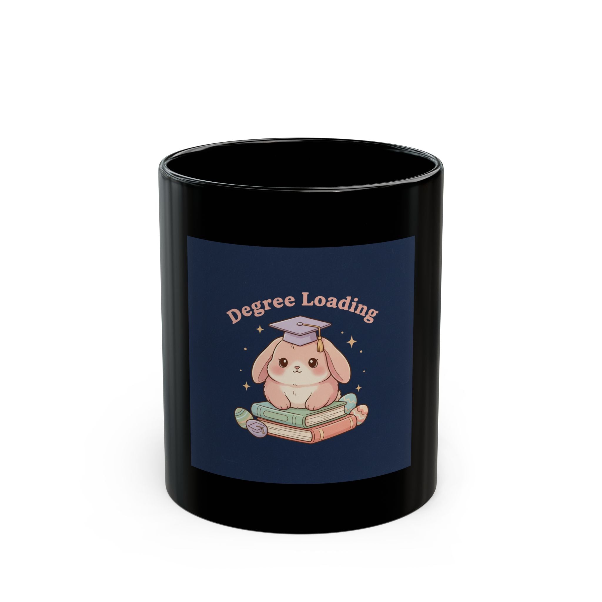 Bunny Black Mug 11oz – Degree Loading