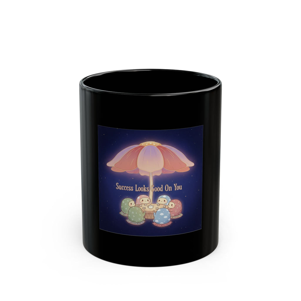 Tiny Chibi Creatures Black Mug 11oz – Success Looks Good on You