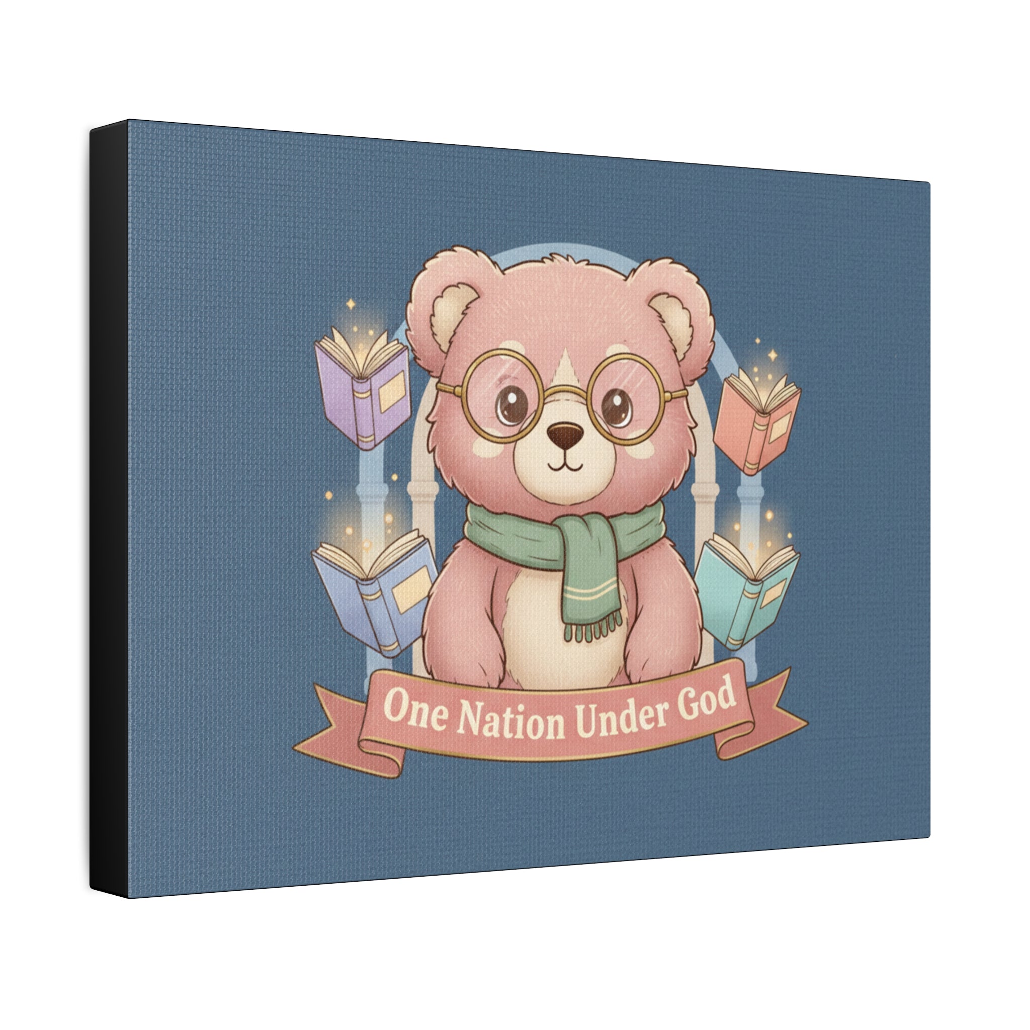Bear Canvas Print – One Nation Under God