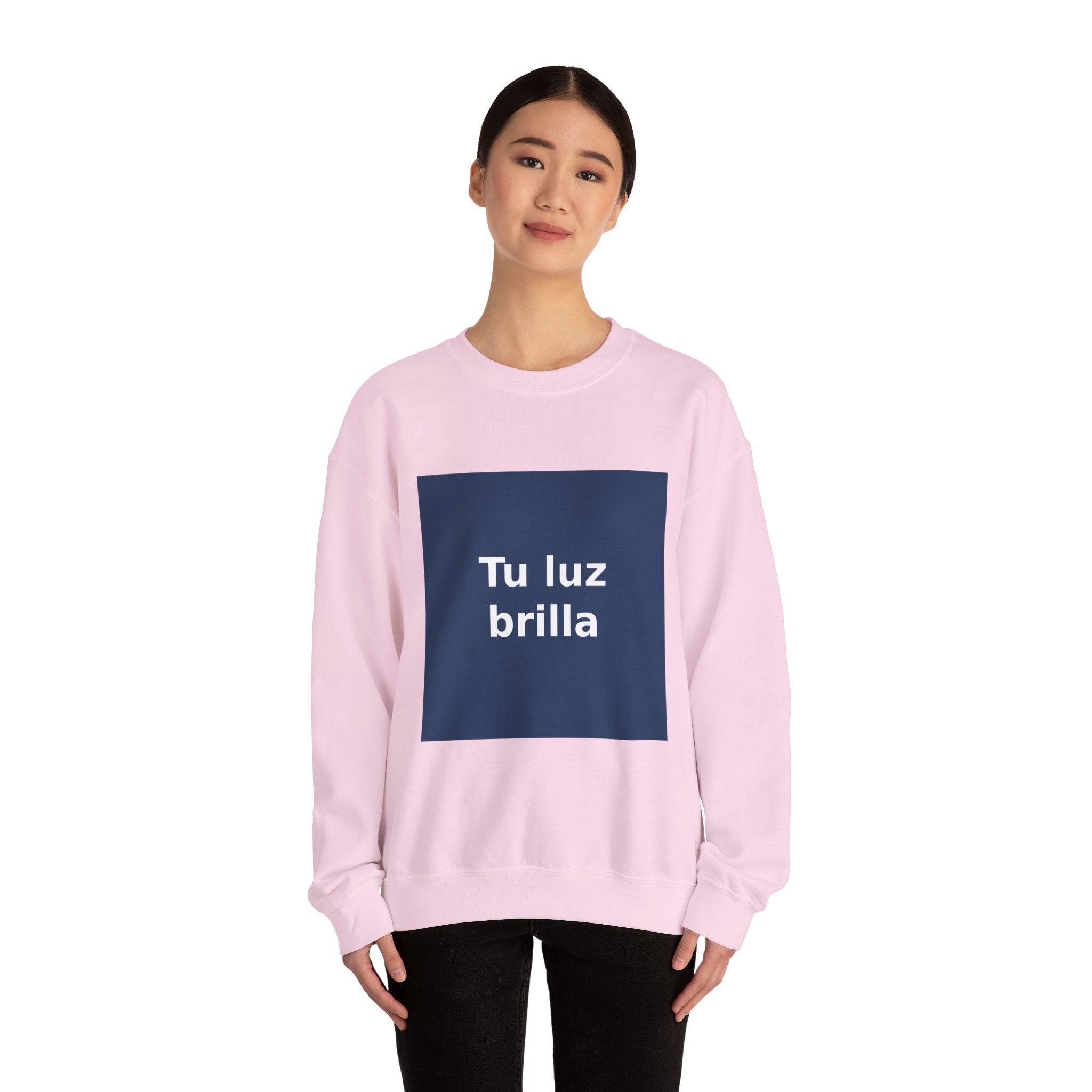 "Tu luz brilla" Black Cat Crewneck | College Girl Gift | Fashion | KayKay Classics