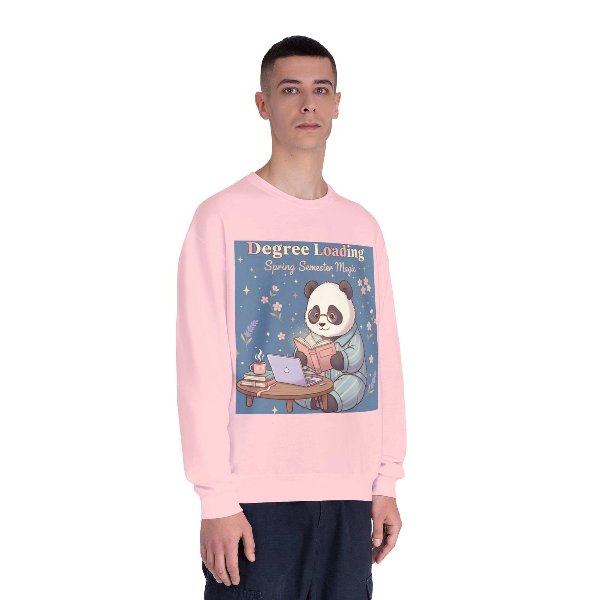 Panda Crewneck Sweatshirt – Degree Loading Spring Semester Magic