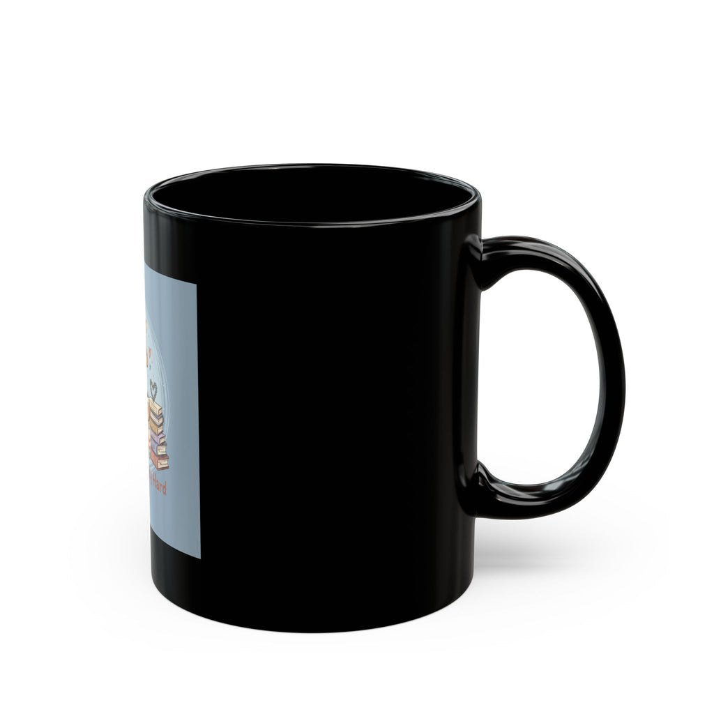 Dream Big, Study Hard Giraffe Black Mug 11oz