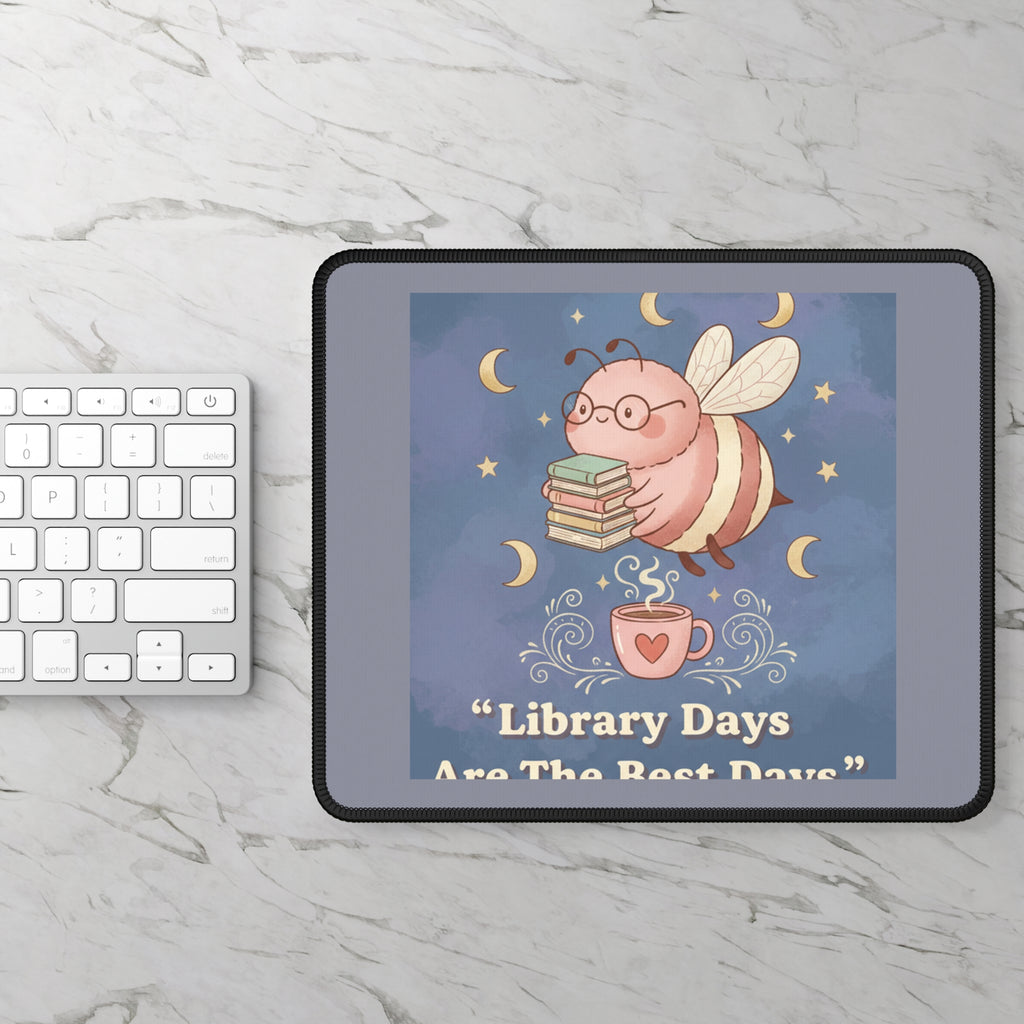 Bee Mouse Pad – Library Days Are the Best Days