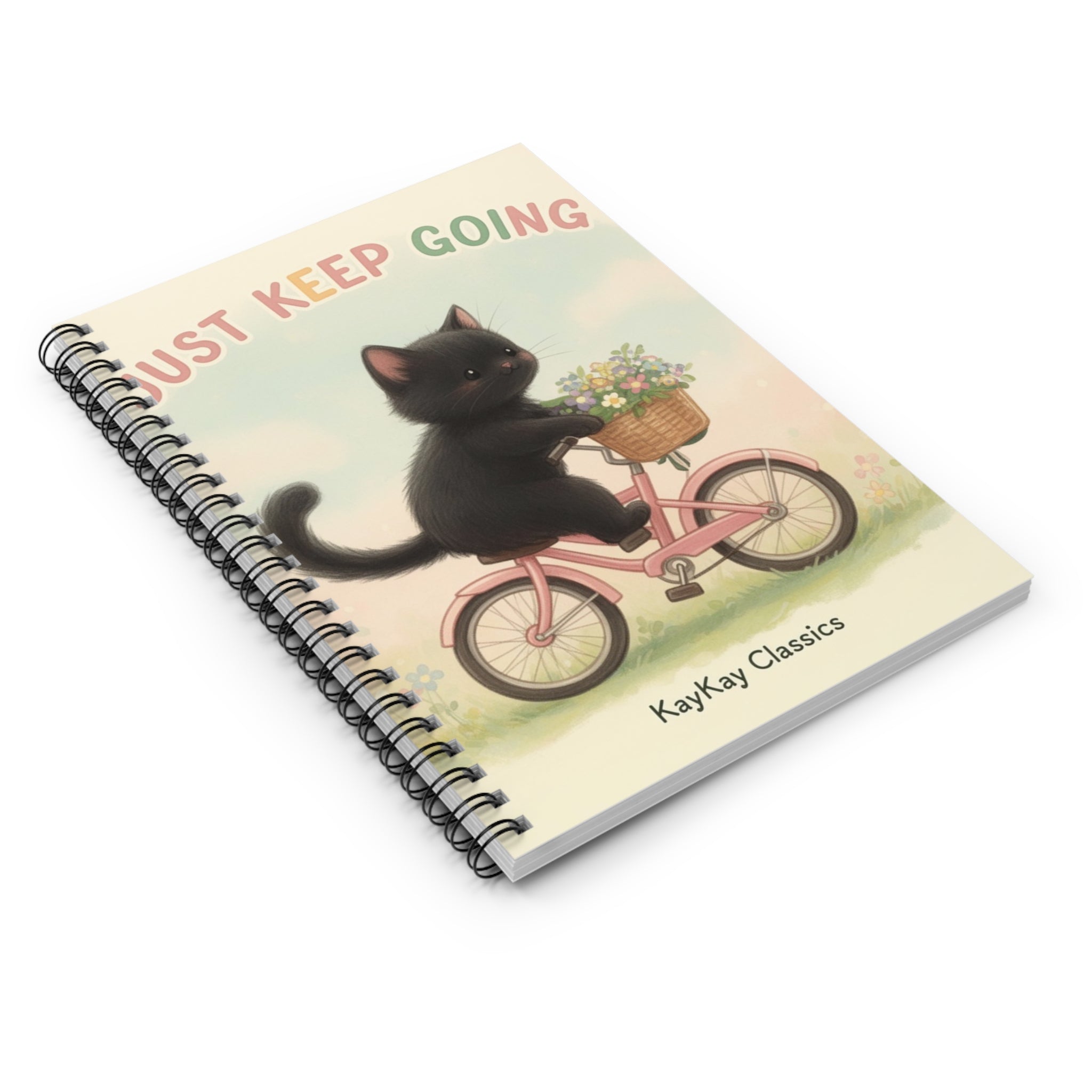 JUST KEEP GOING Spiral Notebook