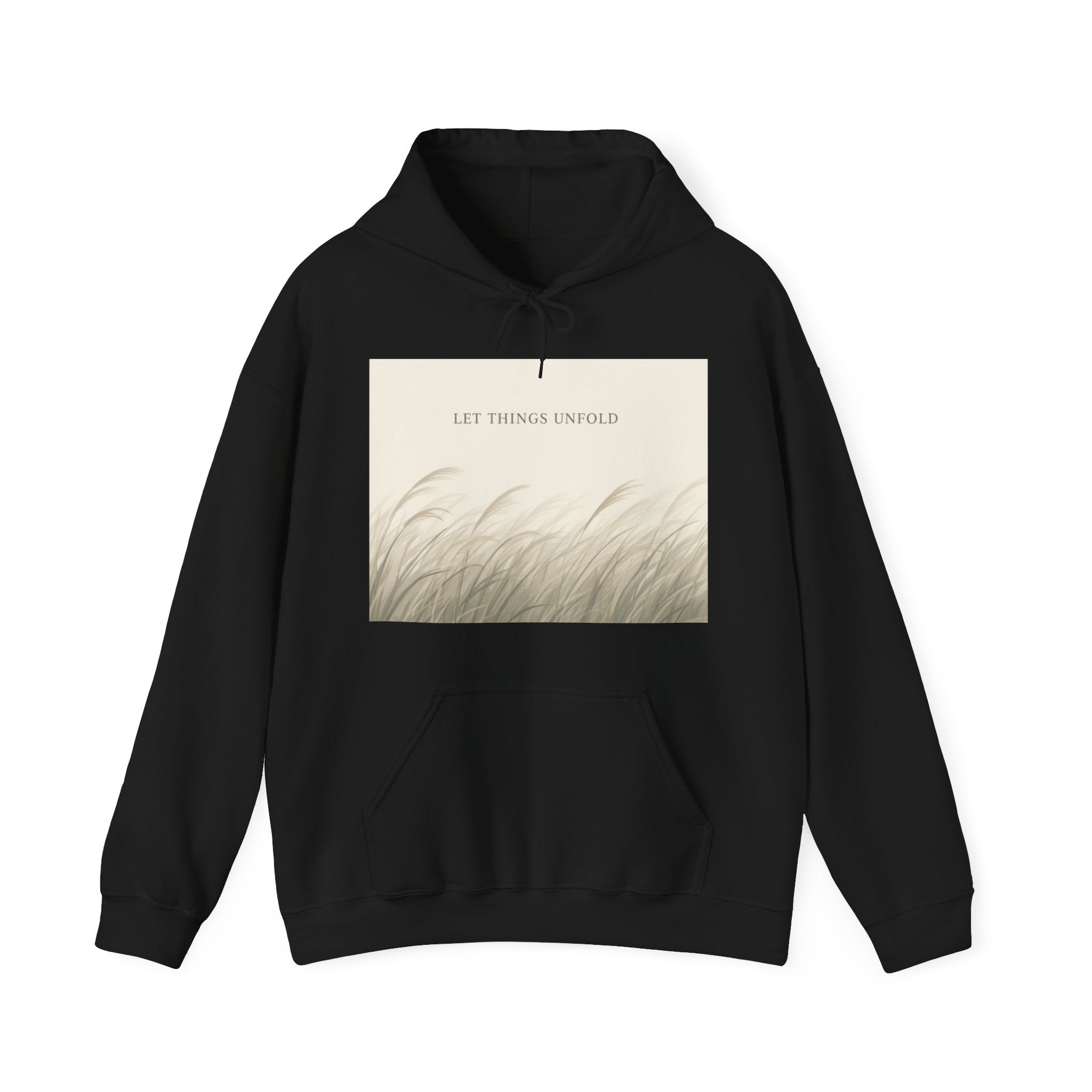 "LET THINGS UNFOLD" Black Cat Hoodie | College Girl Gift | Fashion | KayKay Classics