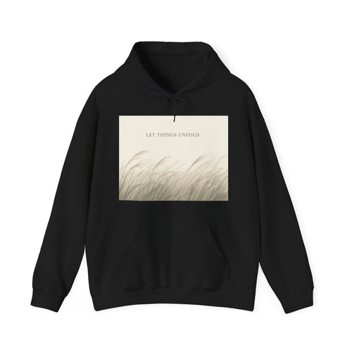 "LET THINGS UNFOLD" Black Cat Hoodie | College Girl Gift | Fashion | KayKay Classics