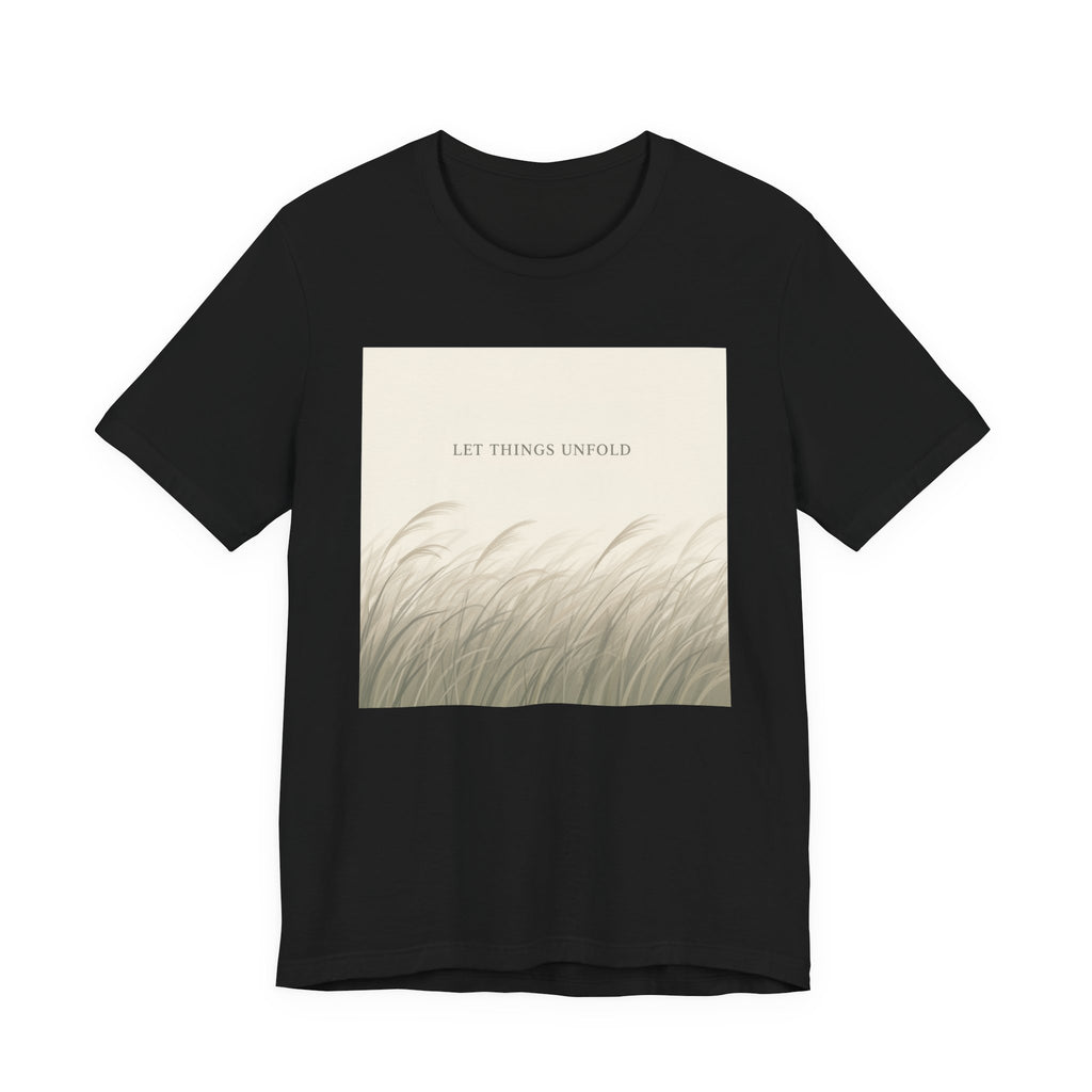 "LET THINGS UNFOLD" Black Cat Women Tee | College Girl Gift | Fashion | KayKay Classics