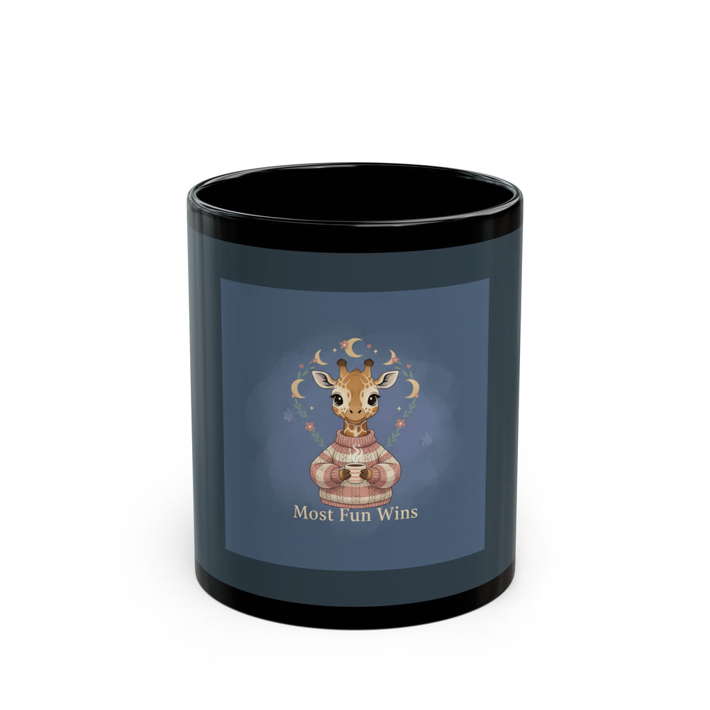 Giraffe Black Mug 11oz – Most Fun Wins