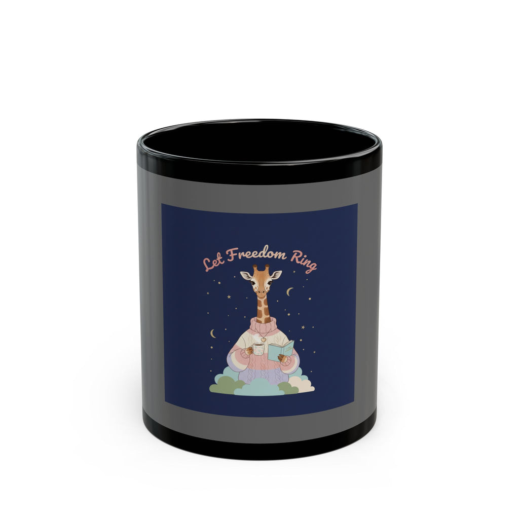 Giraffe Black Mug 11oz – Let Freedom Ring