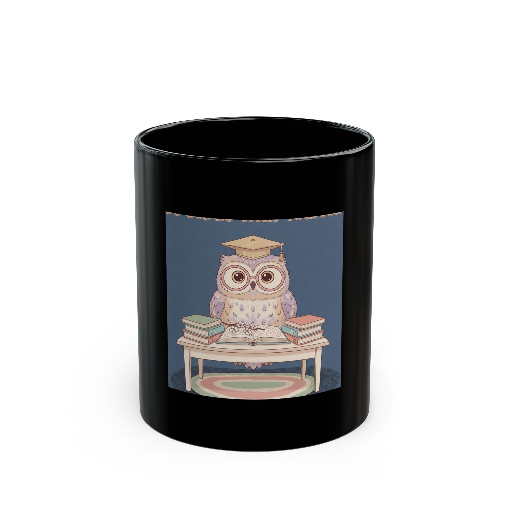 Owl Black Mug 11oz – Be Gentle With Yourself